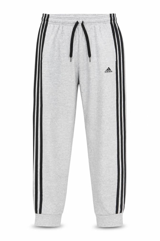 Adidas Boys Grey 13-14 Years Track Pants with Side Stripes & Drawstring Waist