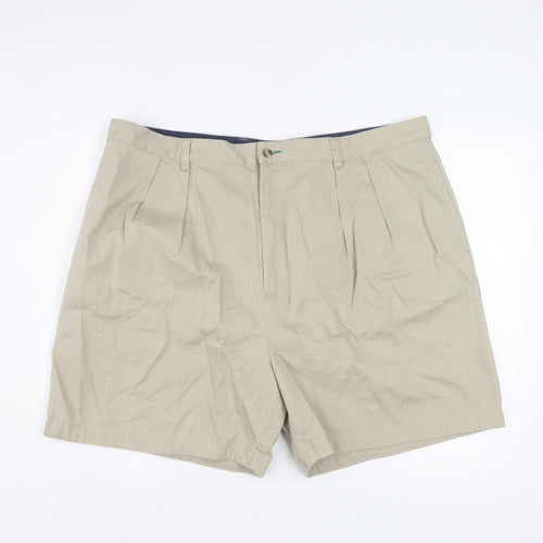 Tommy Hilfiger Men’s Beige Chino Shorts Size 44 Pleated Cotton