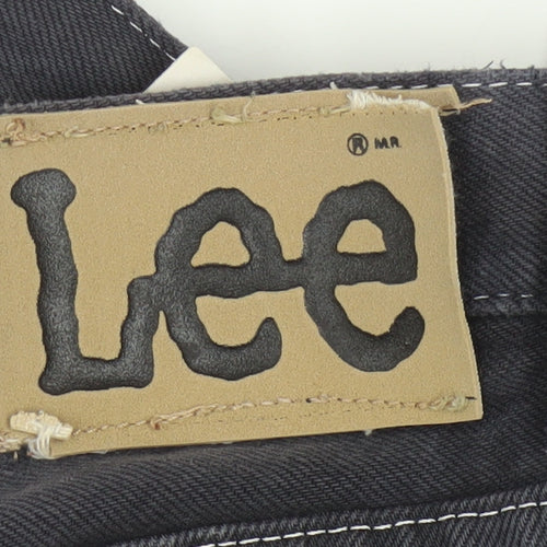 Lee Men's Grey Straight Fit Chicago Jeans Size 32 Regular Denim