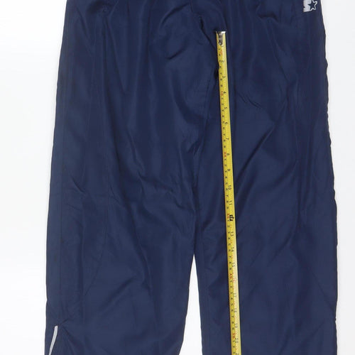 Starter Men's Blue Track Pants M 32/34 Elastic Waist Quick Dry