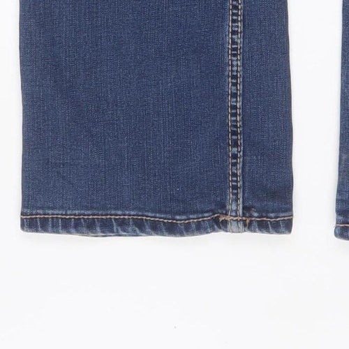 Wrangler Women Blue Bootcut Stretch Denim Jeans Size 6 Regular
