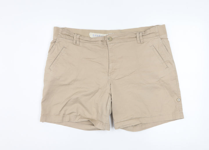 Lee Riders Men's Beige Chino Shorts Size L 37in Regular Fit