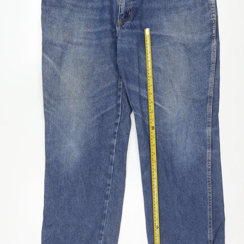 Wrangler Men Blue Straight Regular Fit Denim Jeans W40 L32