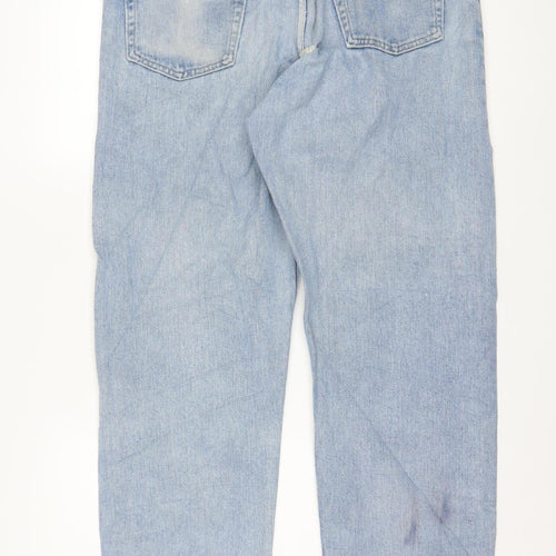 Wrangler Men's Blue Straight Leg Denim Jeans 32W x 32L Classic Fit
