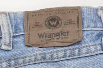 Wrangler Men's Blue Straight Leg Denim Jeans 32W x 32L Classic Fit