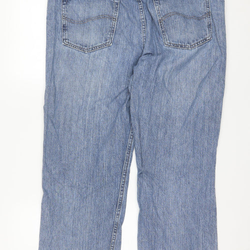 Lee Men's Blue 38x32 Straight Classic Fit Denim Jeans