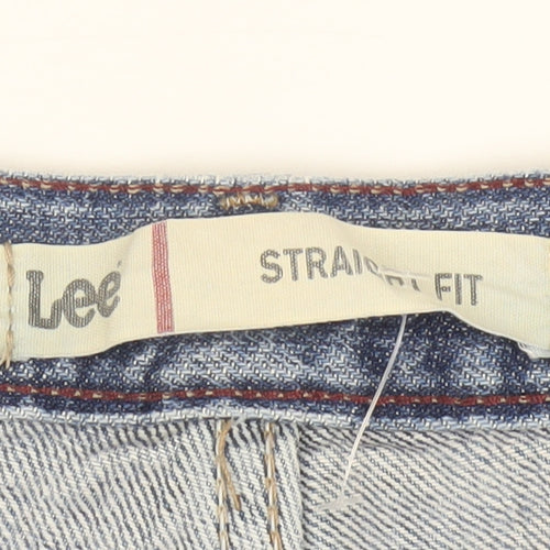 Lee Men's Blue 38x32 Straight Classic Fit Denim Jeans