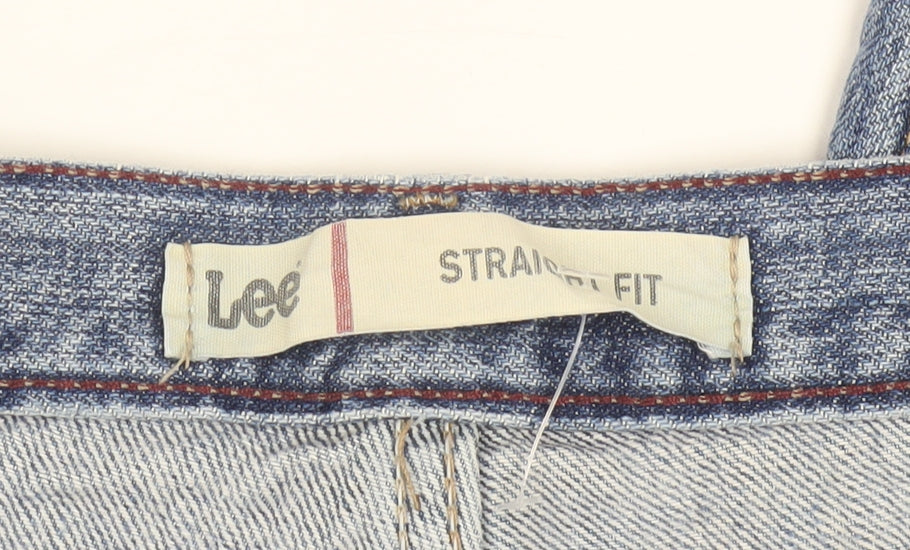 Lee Men's Blue 38x32 Straight Classic Fit Denim Jeans