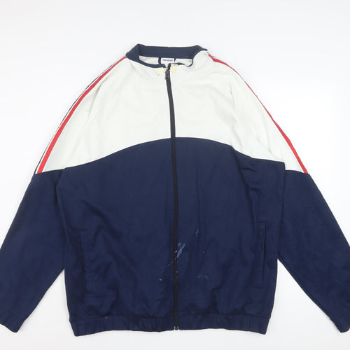 Reebok Men’s Blue XL Track Jacket Retro Full Zip Sportswear