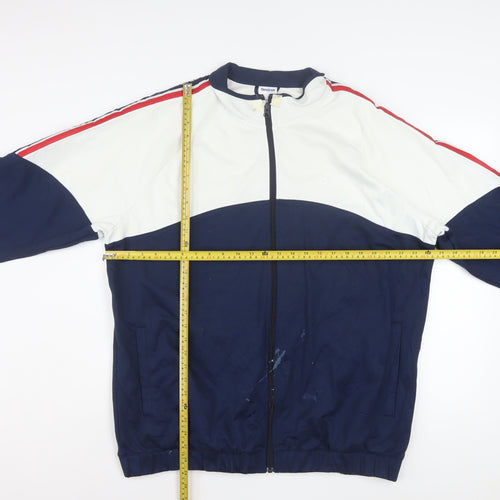 Reebok Men’s Blue XL Track Jacket Retro Full Zip Sportswear