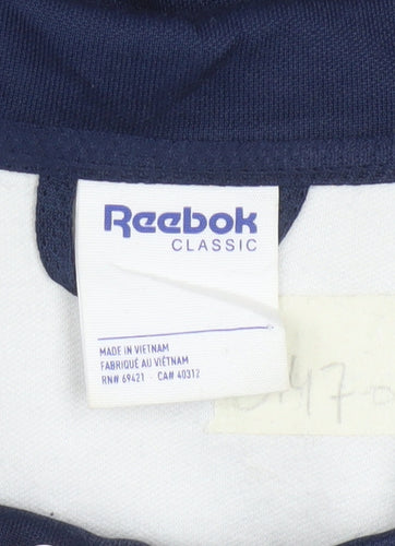 Reebok Men’s Blue XL Track Jacket Retro Full Zip Sportswear