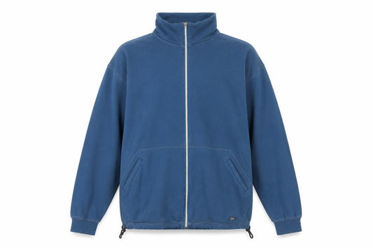 Asics Men's Blue XL Track Jacket Cotton Full Zip Activewear