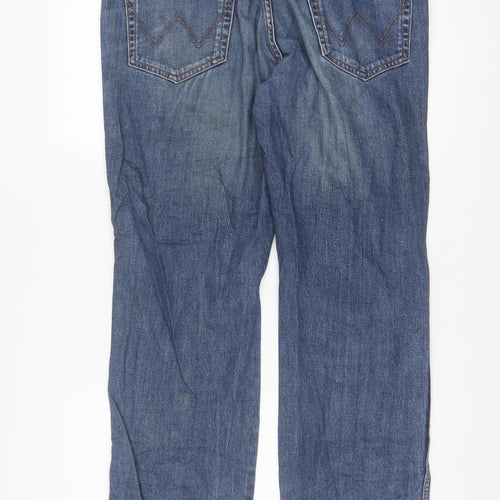 Wrangler Men's Blue Straight Leg Regular Fit Denim Jeans W36 L30