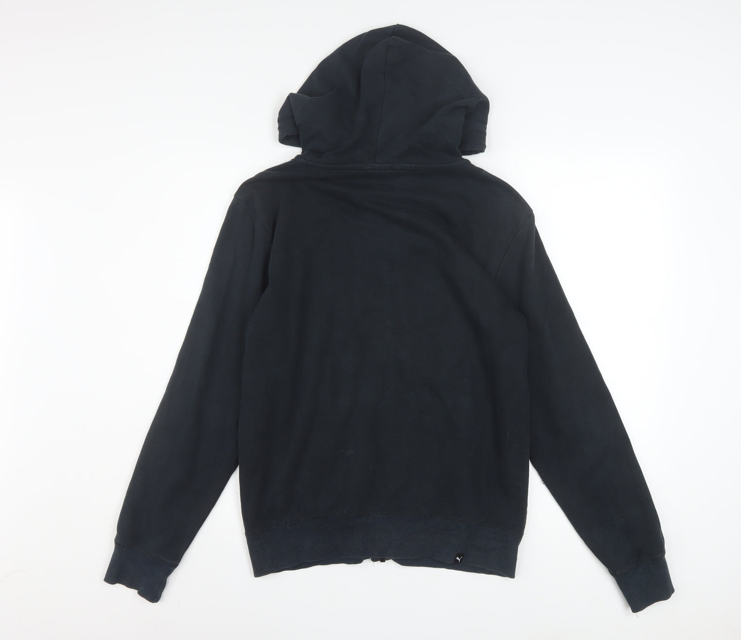 Puma Men's Black XS Full Zip Hoodie with Logo Detail