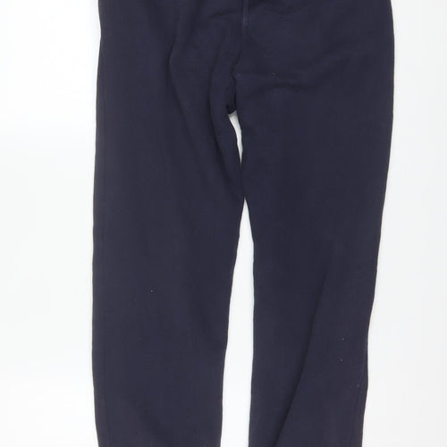 Adidas Mens Blue Jogger Sweatpants Size M Fleece Activewear Tapered