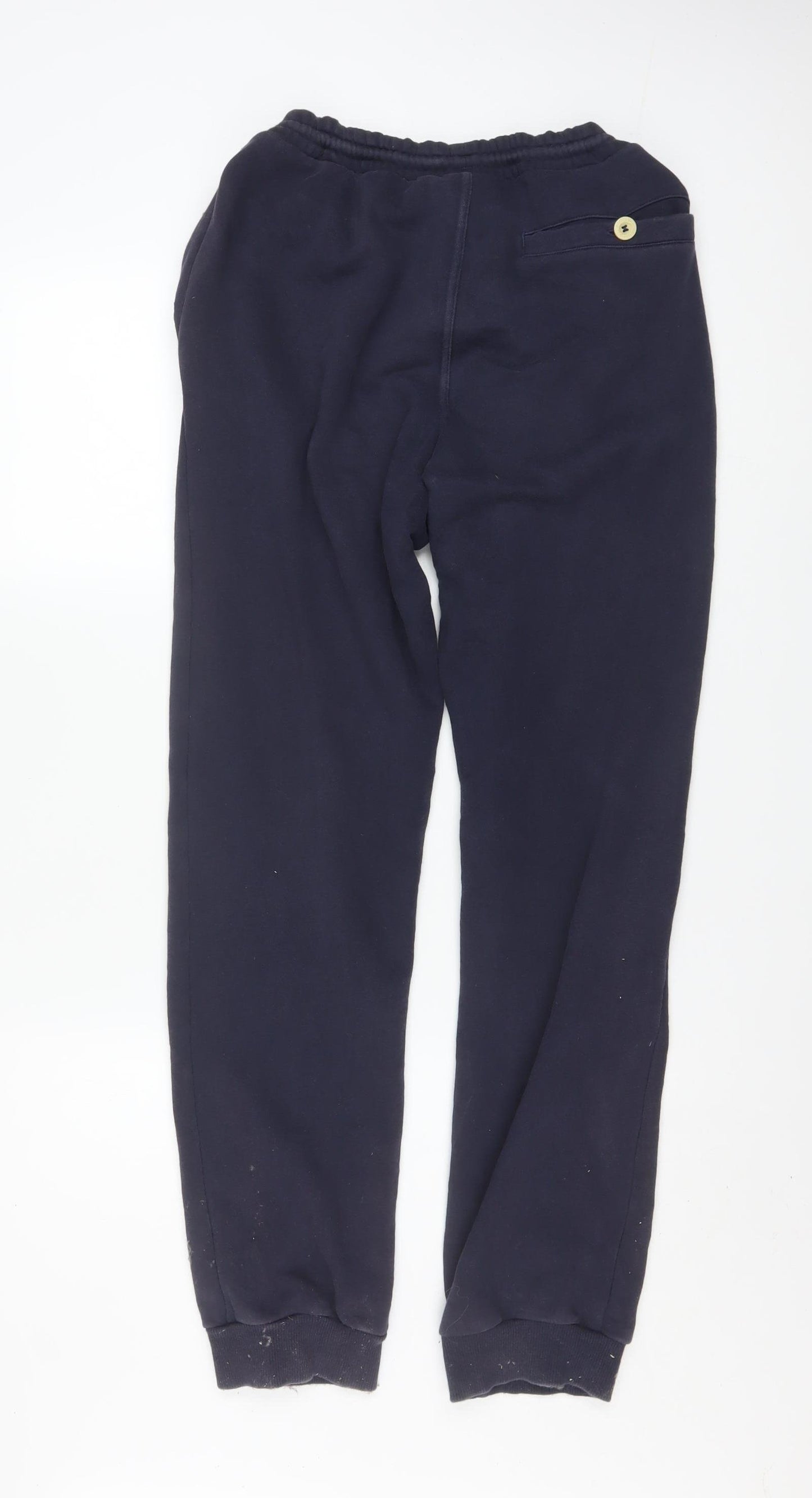 Adidas Mens Blue Jogger Sweatpants Size M Fleece Activewear Tapered