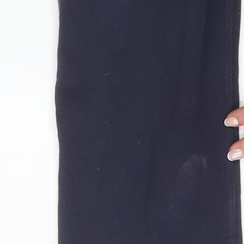 Adidas Mens Blue Jogger Sweatpants Size M Fleece Activewear Tapered