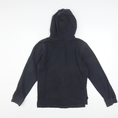 Under Armour Boys Black Full Zip Hoodie YLG 13-14 Years ColdGear Fleece