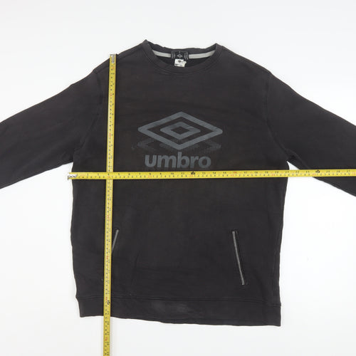 Umbro Men's Black XL Pullover Sweatshirt Crew Neck Fleece