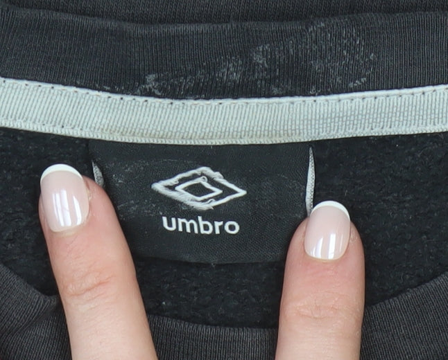 Umbro Men's Black XL Pullover Sweatshirt Crew Neck Fleece