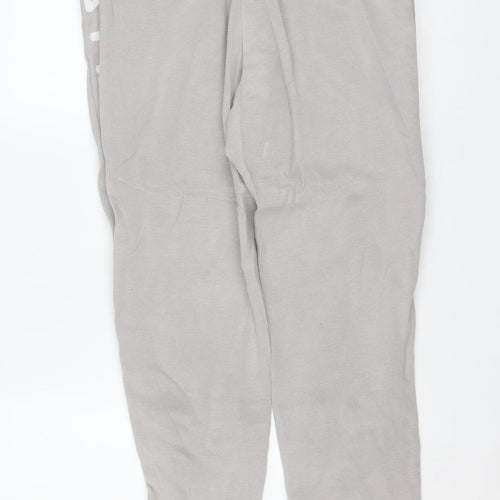 Fila Women's Grey Jogger Trousers L Elastic Waist Activewear