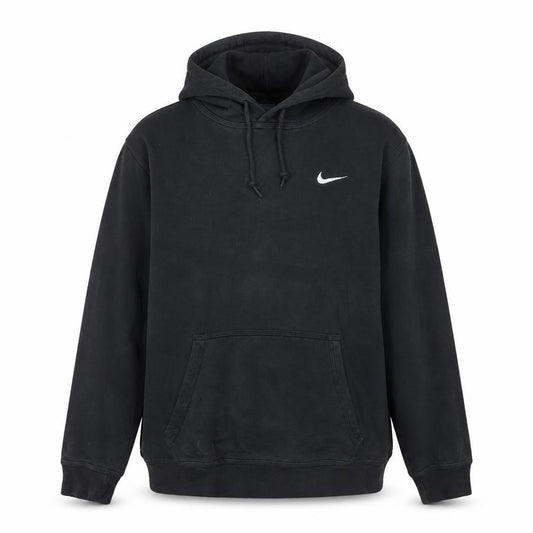 Front view of Nike Men's Black Pullover Hoodie Small Regular Fit Fleece
