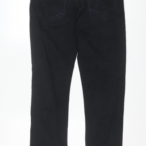 Levi’s Men Black 33x32 Straight Stretch Denim Jeans
