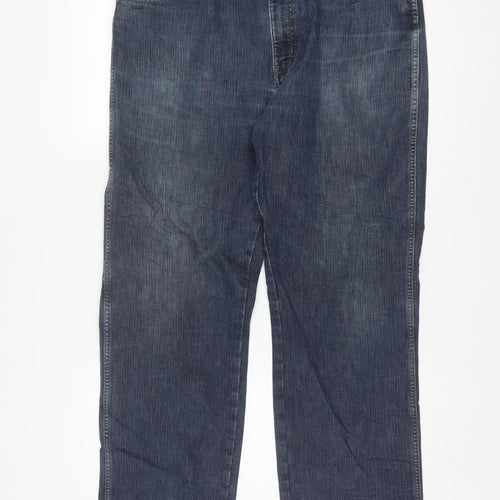 Wrangler Men’s Blue Regular Fit Straight Leg Jeans W38 L32
