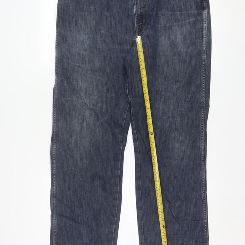 Wrangler Men’s Blue Regular Fit Straight Leg Jeans W38 L32