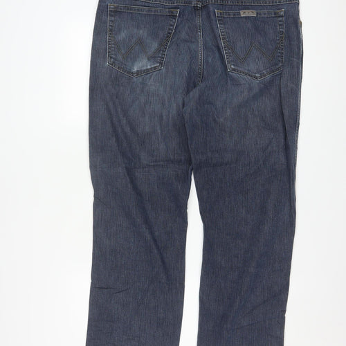 Wrangler Men’s Blue Regular Fit Straight Leg Jeans W38 L32