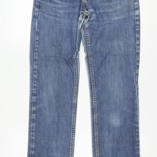Lee Men's Blue Straight Leg Denim Jeans 29W 33L Cotton