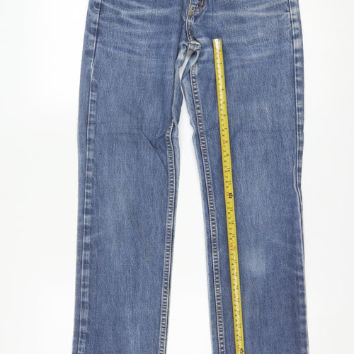 Lee Men's Blue Straight Leg Denim Jeans 29W 33L Cotton
