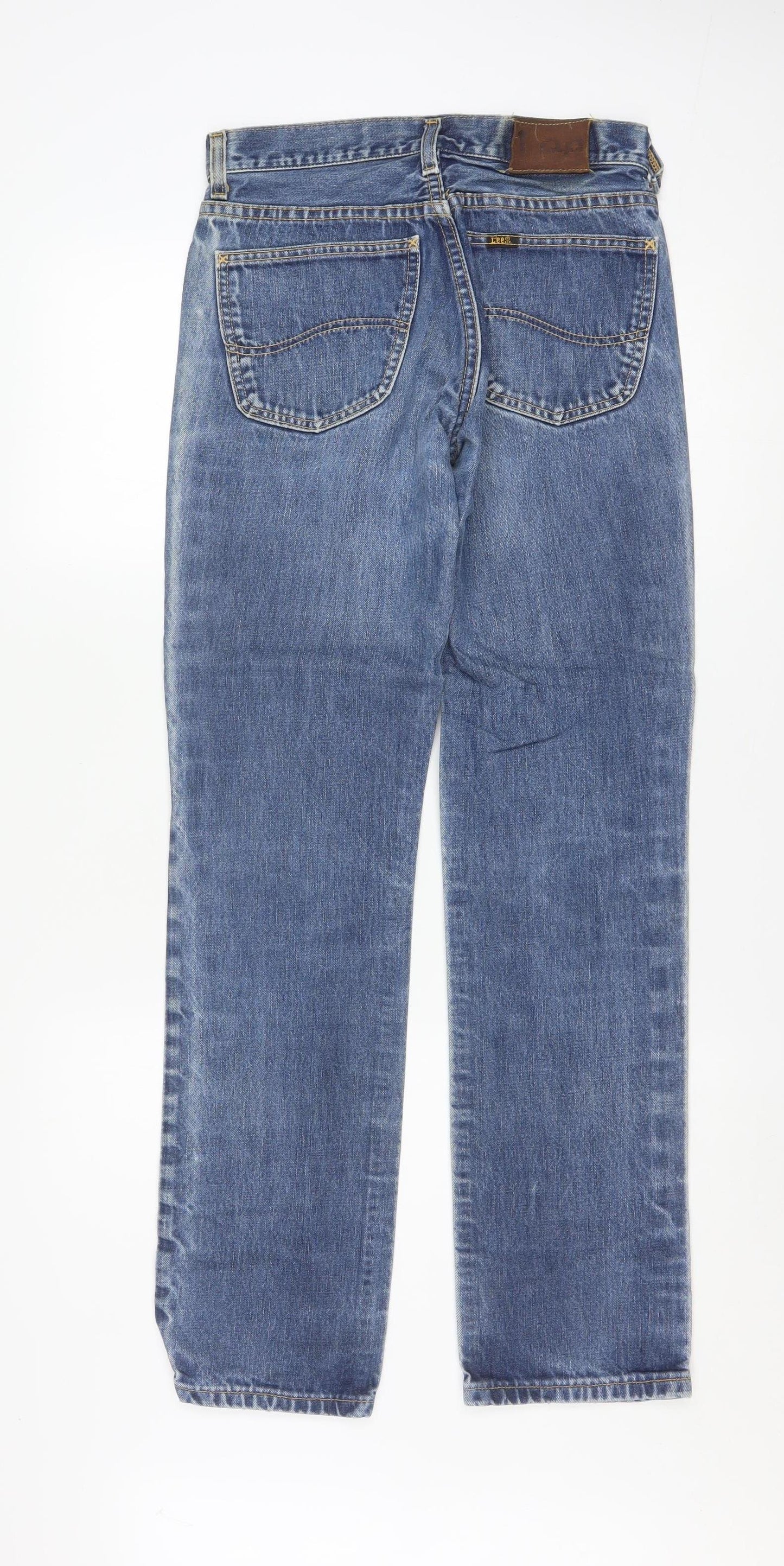 Lee Men's Blue Straight Leg Denim Jeans 29W 33L Cotton