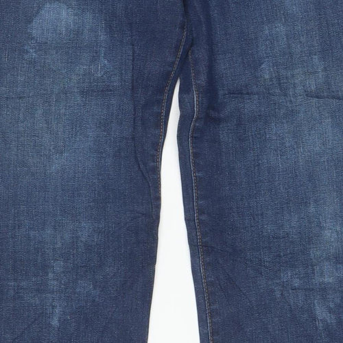 Lee Men's Blue Straight Fit Stretch Denim Jeans 34x30