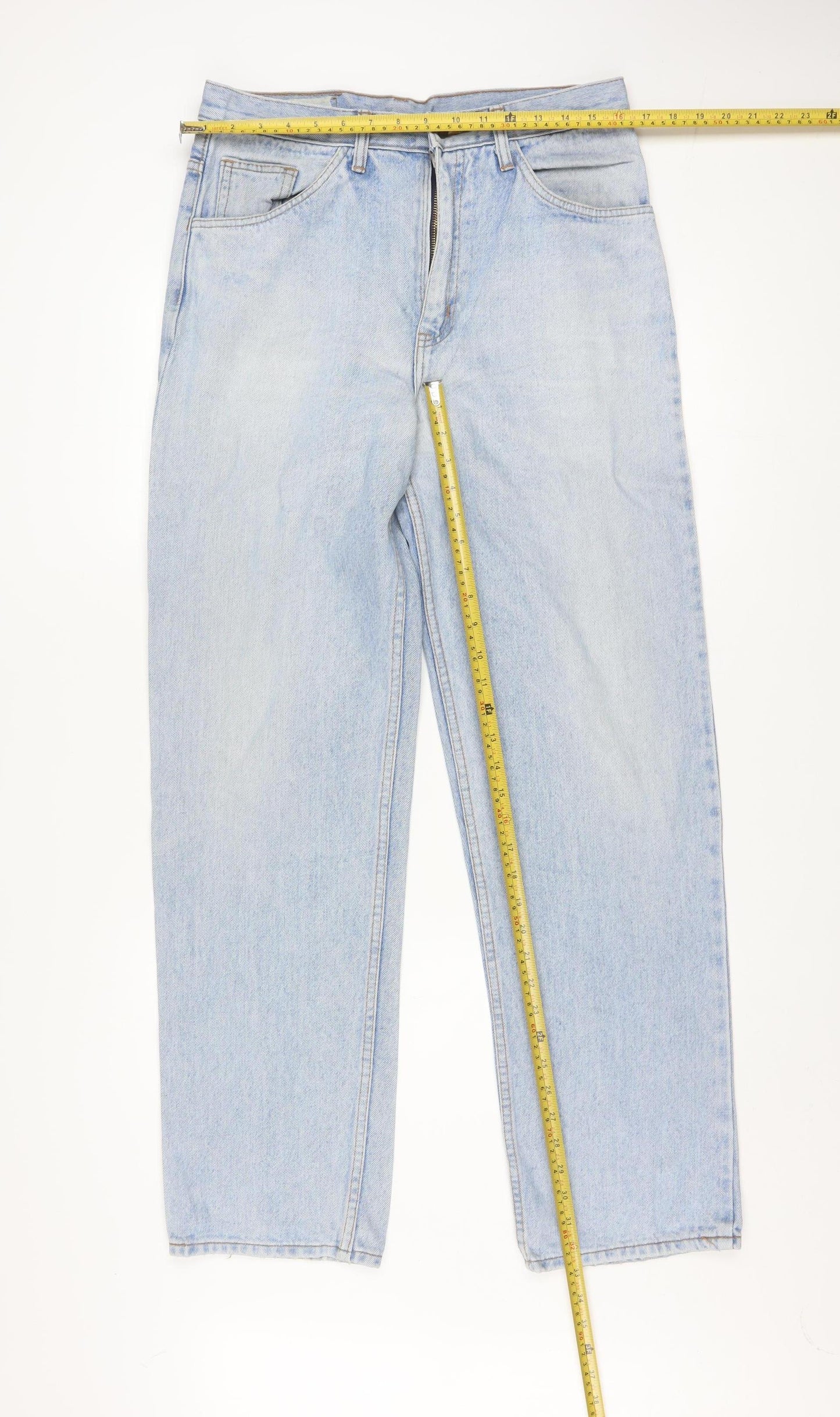 Levi's Men's Light Blue Straight Leg Denim Jeans 33W 32L Vintage