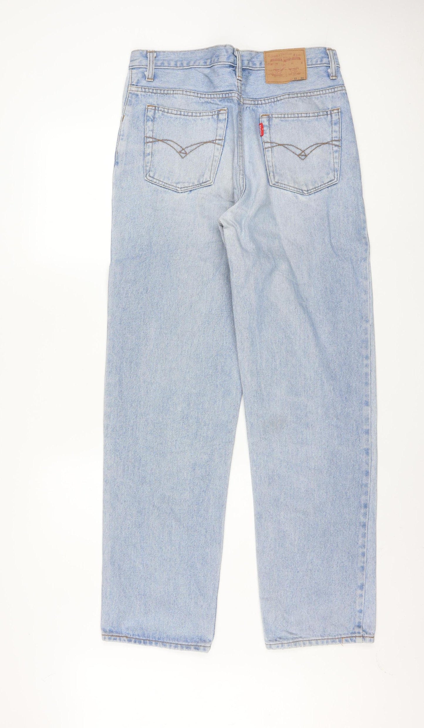 Levi's Men's Light Blue Straight Leg Denim Jeans 33W 32L Vintage