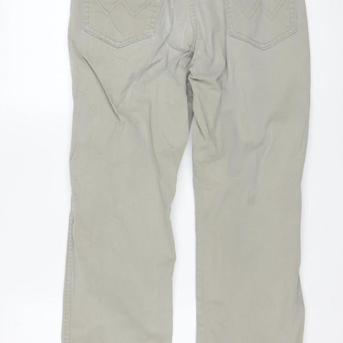 Wrangler Men's Beige Texas Chino Trousers W34 L30 Cotton Stretch