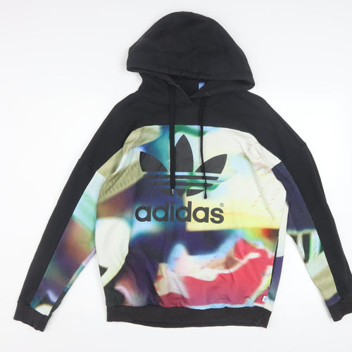 Adidas Womens Multicoloured XS Pullover Hoodie Graphic Print
