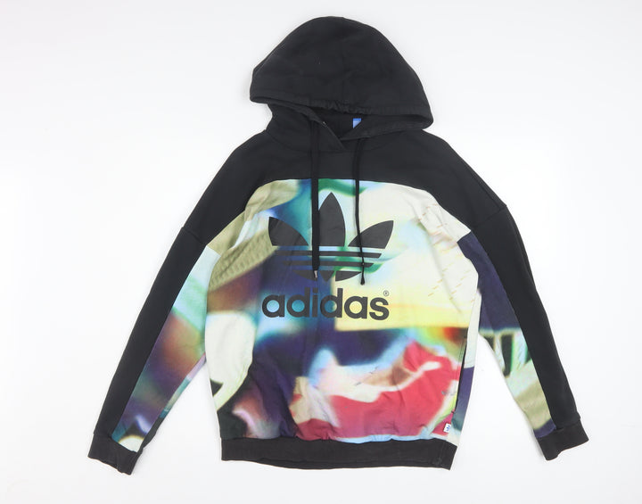 Adidas Womens Multicoloured XS Pullover Hoodie Graphic Print