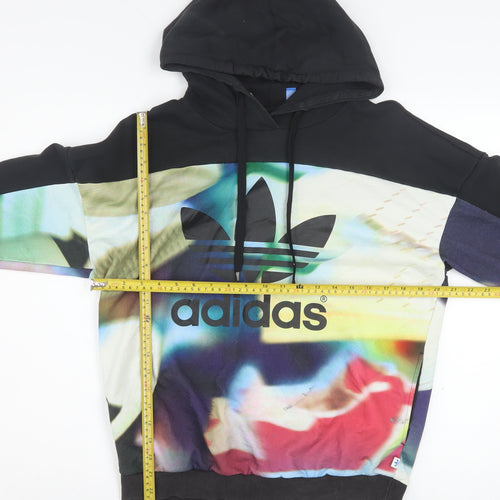 Adidas Womens Multicoloured XS Pullover Hoodie Graphic Print