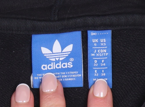 Adidas Womens Multicoloured XS Pullover Hoodie Graphic Print