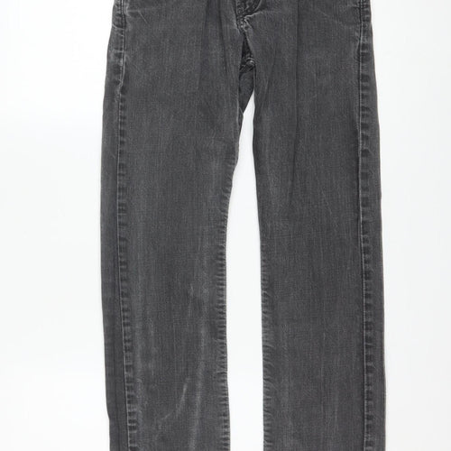 Levi's Women's Grey 513 Slim Straight Jeans Size 14 Regular 27in
