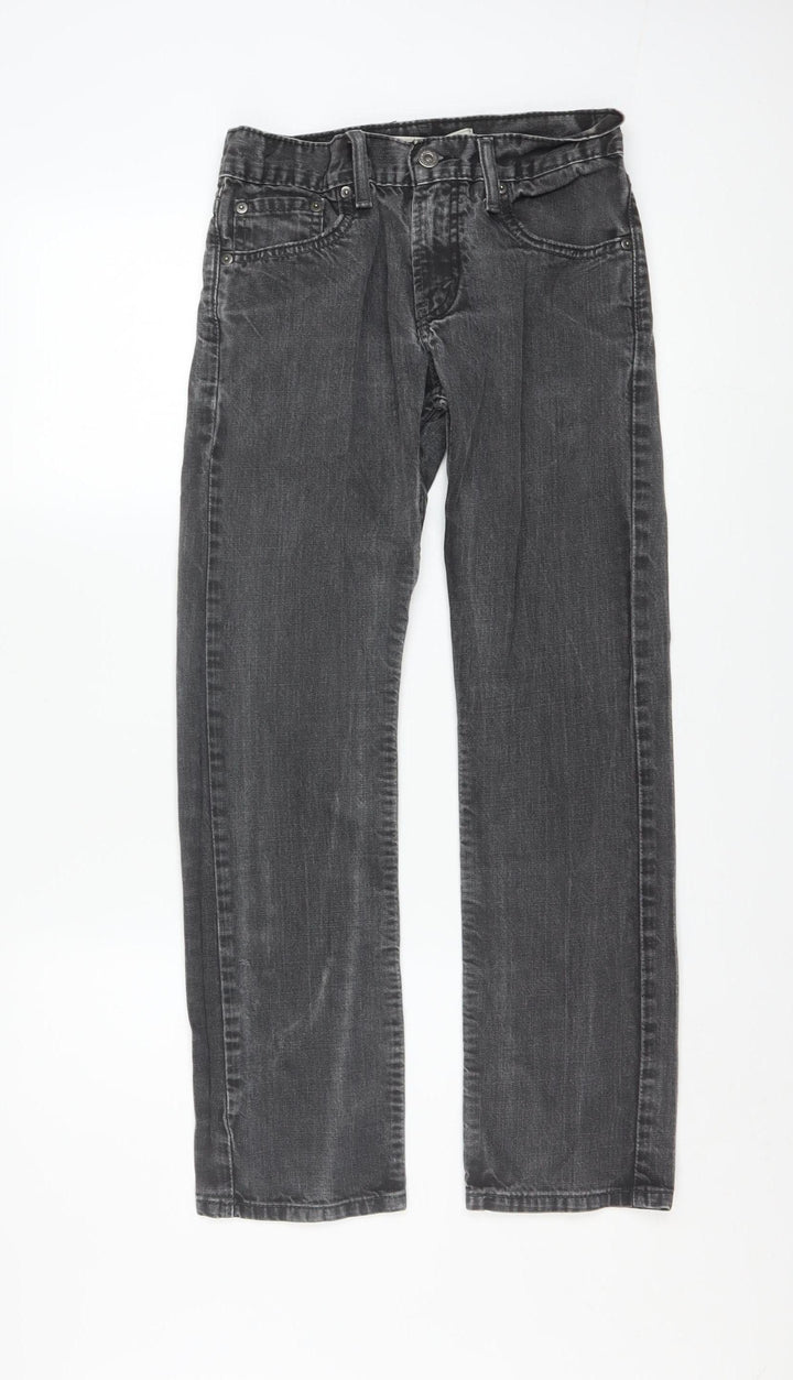 Levi's Women's Grey 513 Slim Straight Jeans Size 14 Regular 27in