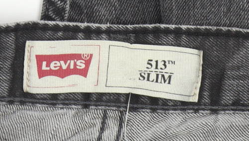 Levi's Women's Grey 513 Slim Straight Jeans Size 14 Regular 27in