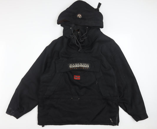 Napapijri Men’s Black L Anorak Hooded Outdoor Jacket