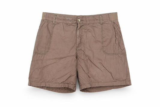 Lee Riders Men Brown Midrise Cargo Shorts Size M 37in Cotton Stretch