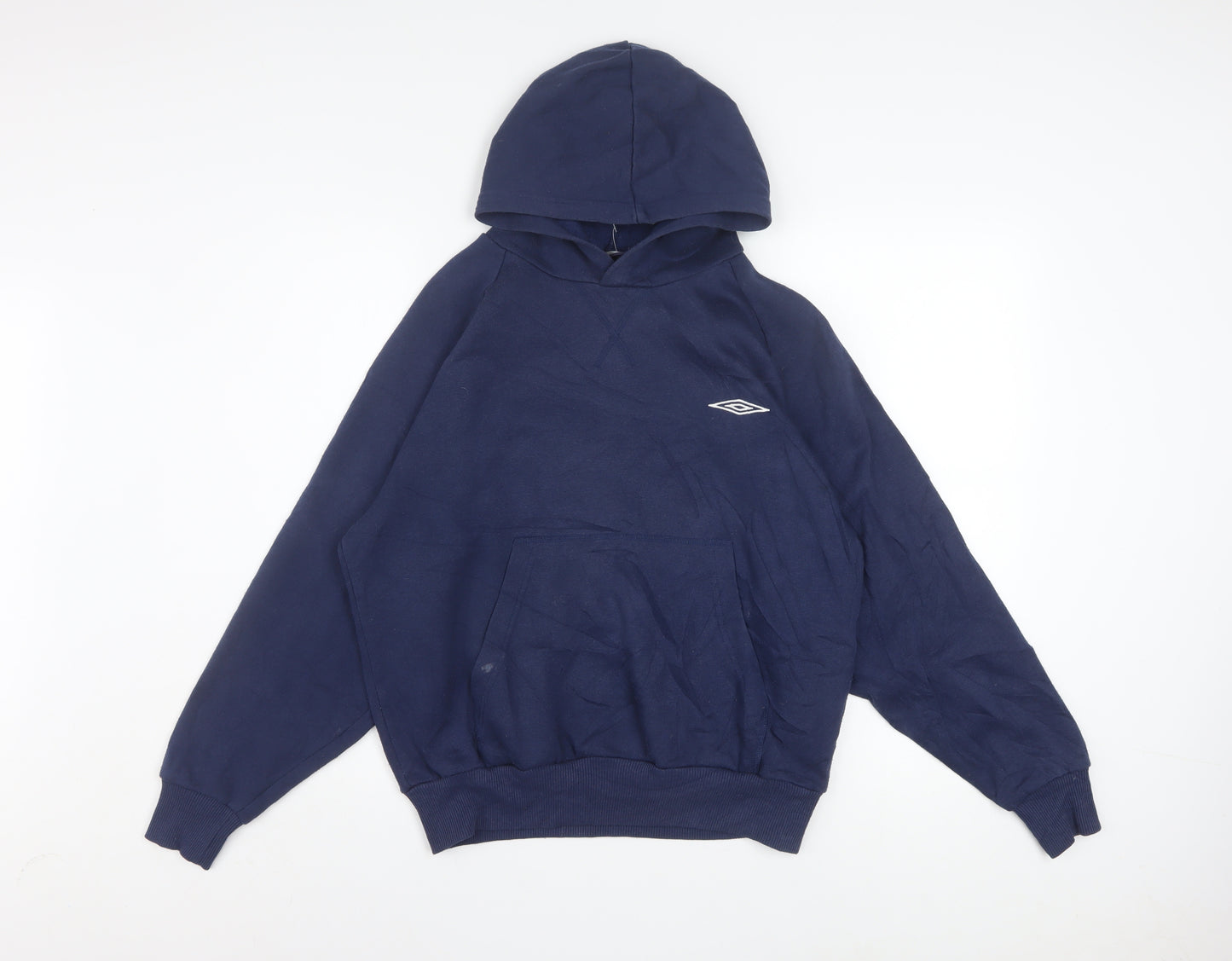 Umbro Men's Blue Pullover Hoodie Size S Fleece Sportswear