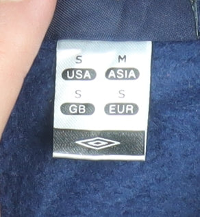 Umbro Men's Blue Pullover Hoodie Size S Fleece Sportswear
