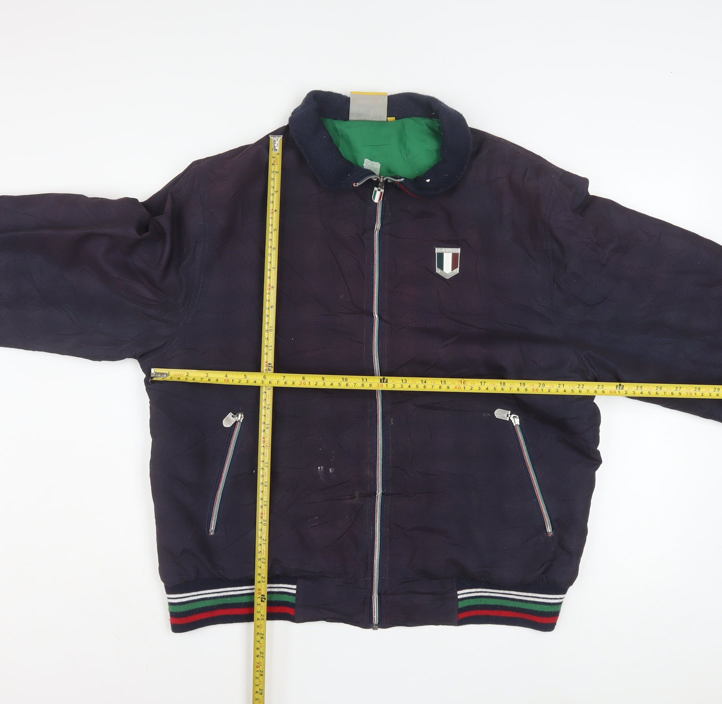 Everlast Men's Blue L Bomber Jacket Full Zip Polyester