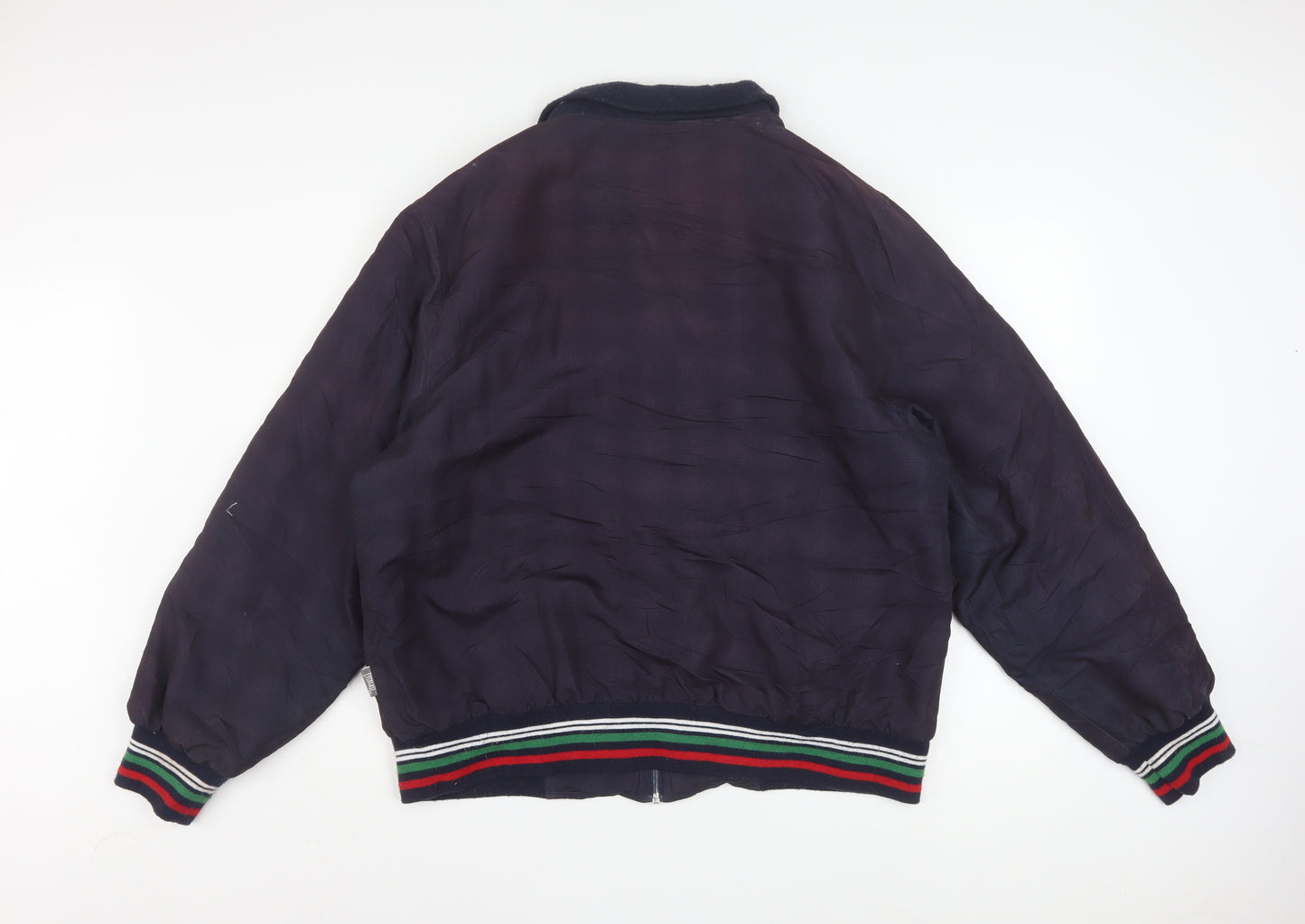 Everlast Men's Blue L Bomber Jacket Full Zip Polyester